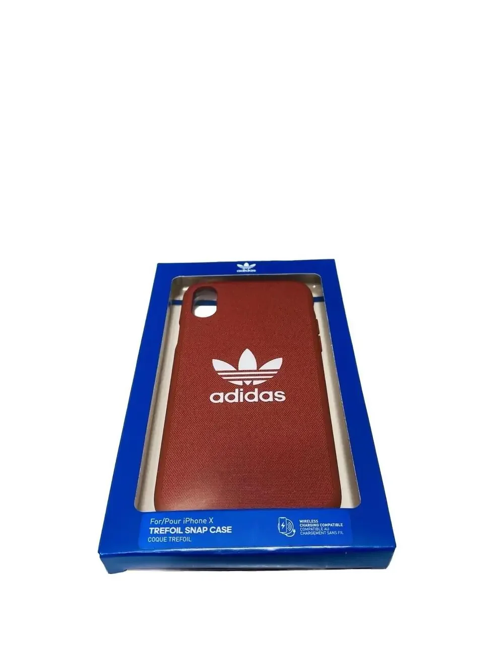 Adidas iPhone X Case Red Iconic Logo Slim Protective Cover Stylish New
